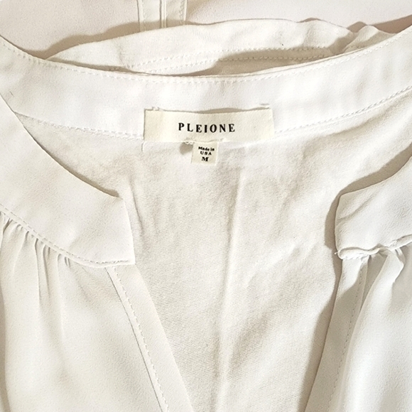 Ivory split neck tee - Picture 4 of 5